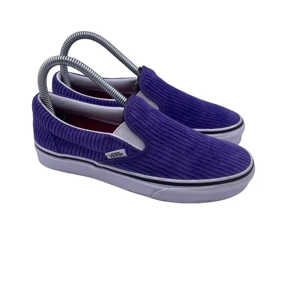 VANS OTW Chunky Corduroy Purple Slip On Skate Shoes Casual Womens 6